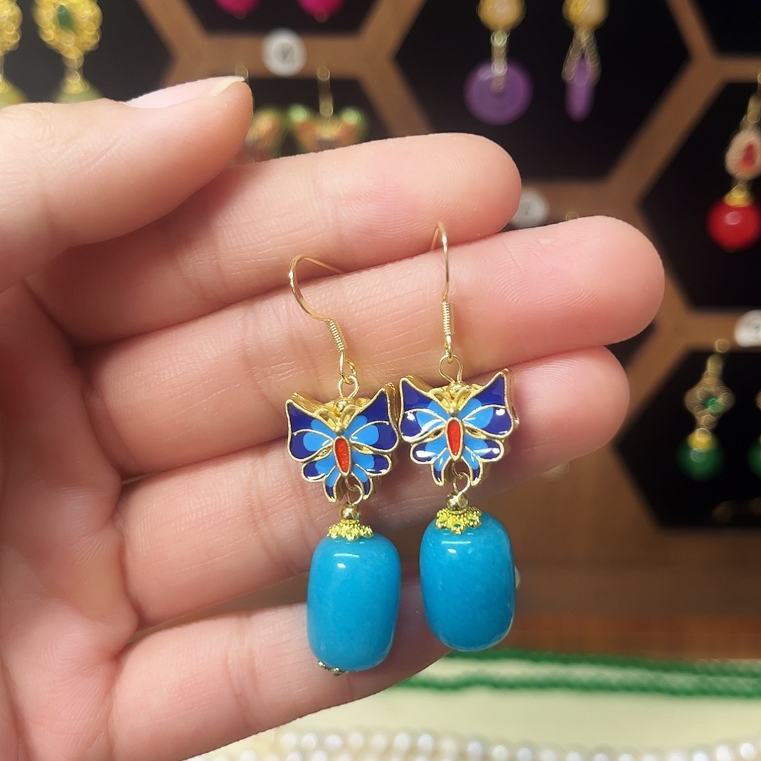 锆石合金925银耳饰