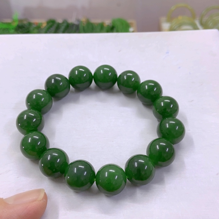 【闪购商品】和田玉（碧玉）手串未镶嵌12