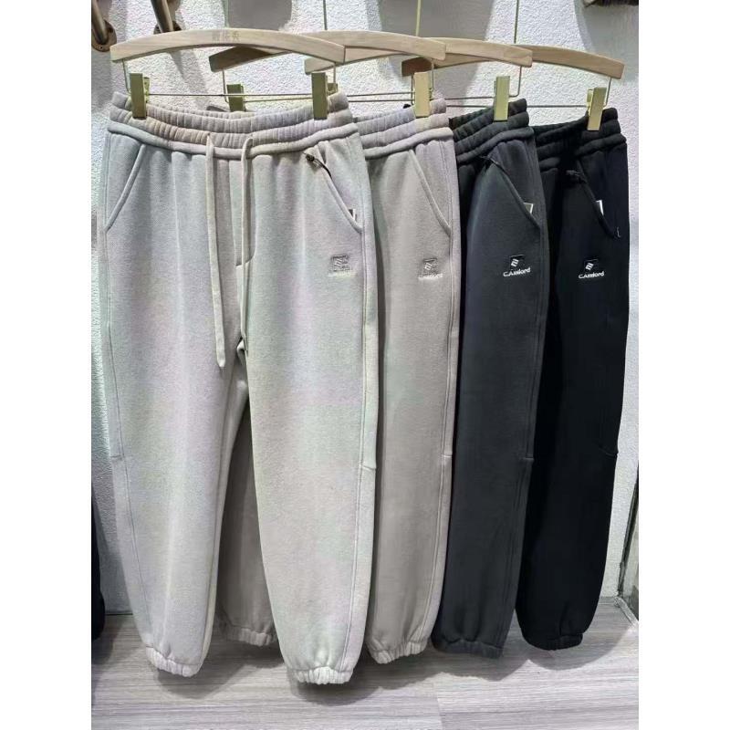 男士加绒加厚一条过冬休闲束脚卫裤6313