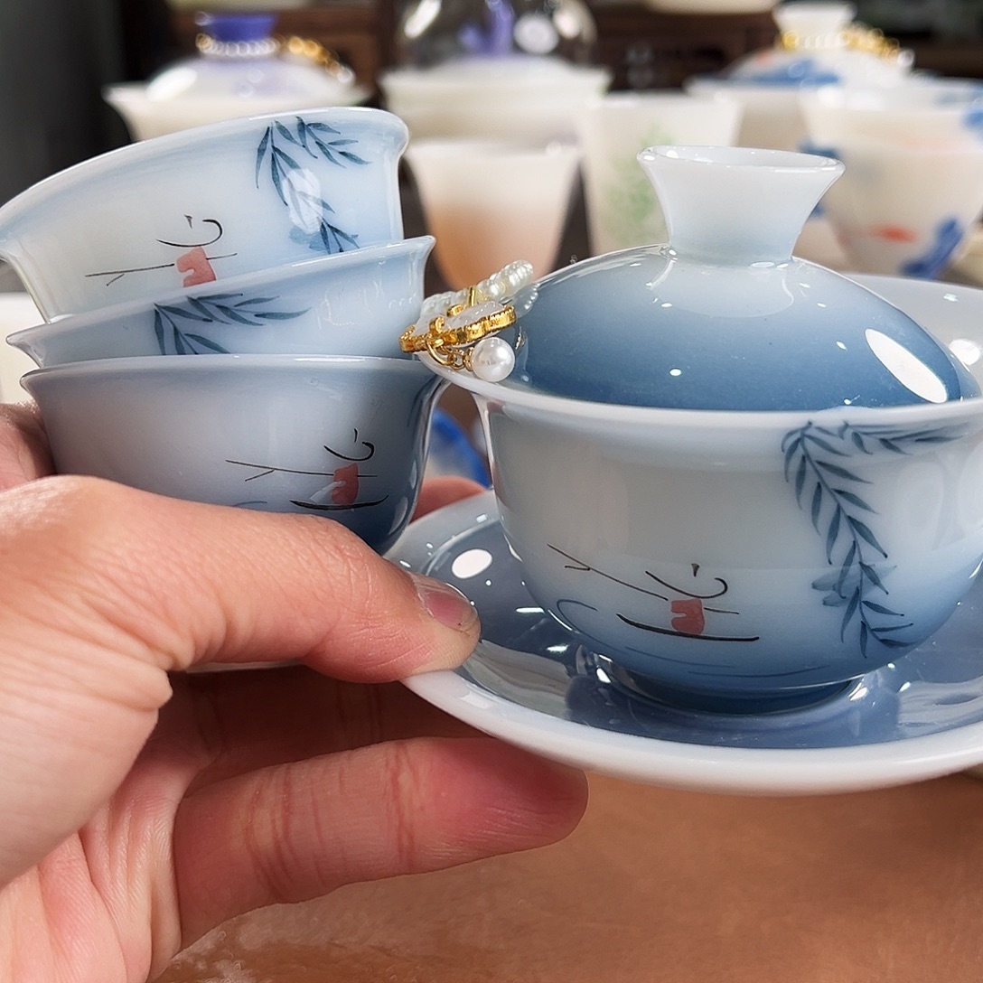 杯子陶璞玉陶瓷茶具手绘系列