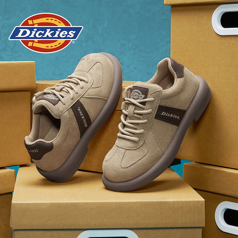 Dickies童鞋男童2025新款秋冬儿童德训鞋男孩鞋子中大童工装皮鞋