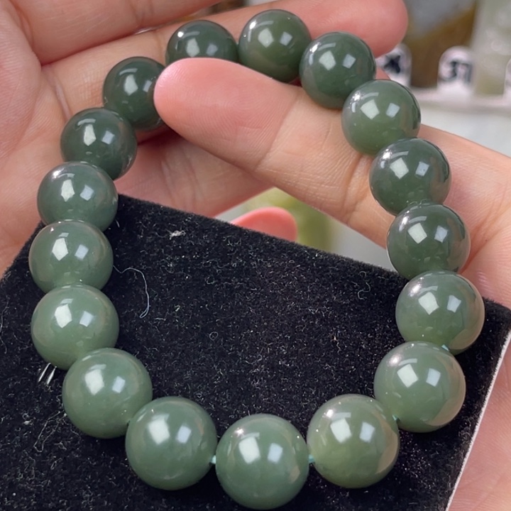 和田玉手串未镶嵌M**木