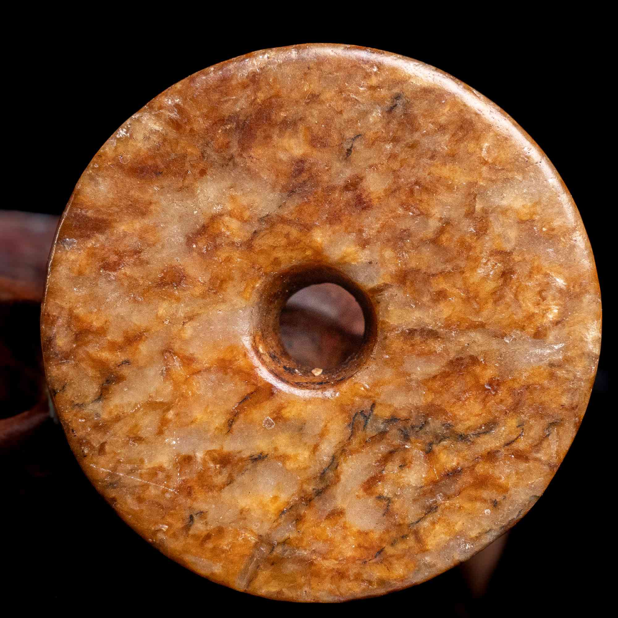 1751明代和田玉素玉璧1988