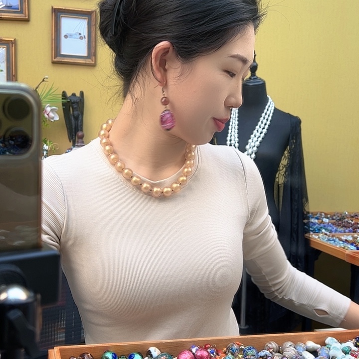 琉璃颈饰小*意编号84 项链