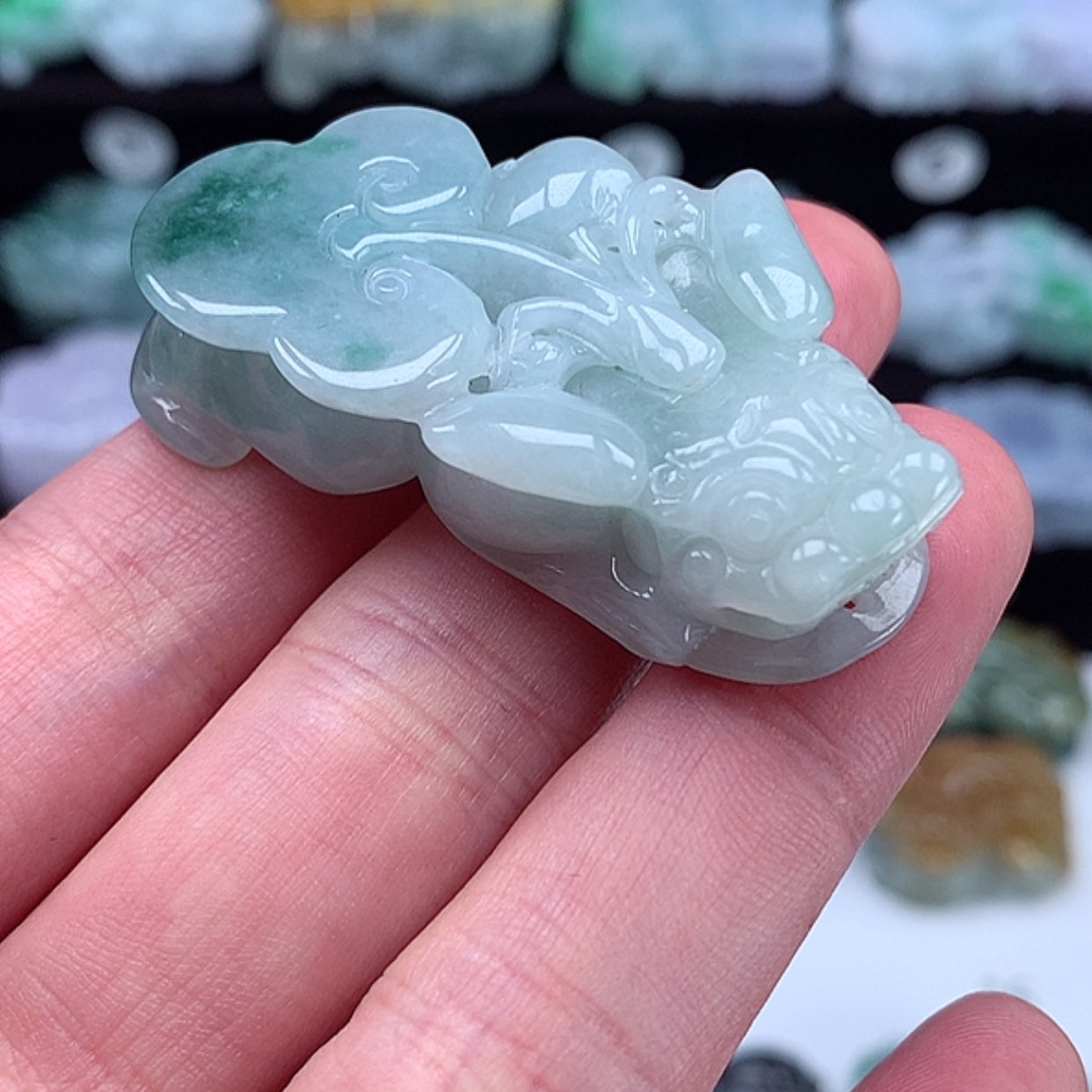 【闪购商品】翡翠颈饰未镶嵌貔貅