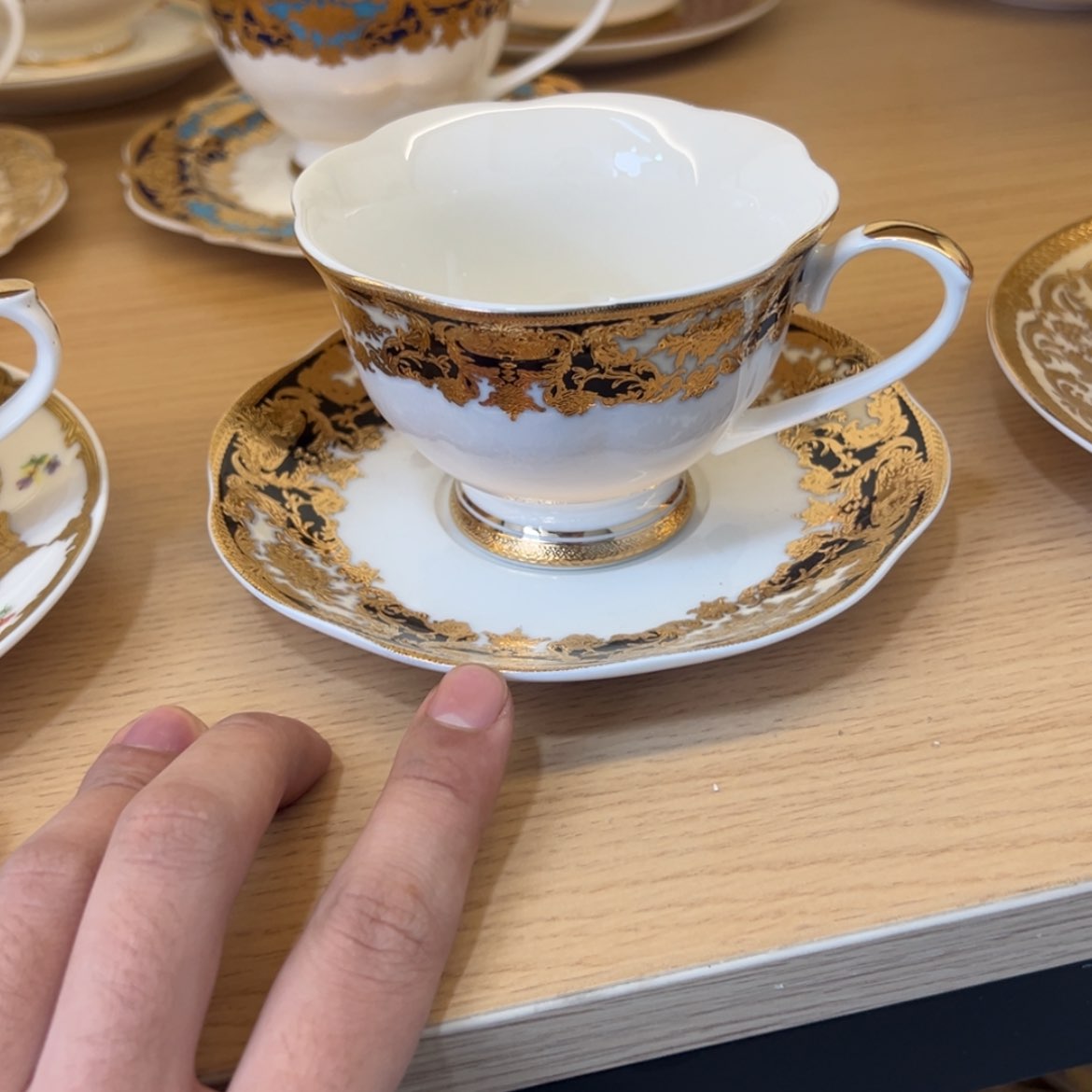 【闪购商品】瓷片220cc容量咖啡杯碟一单一套福利价