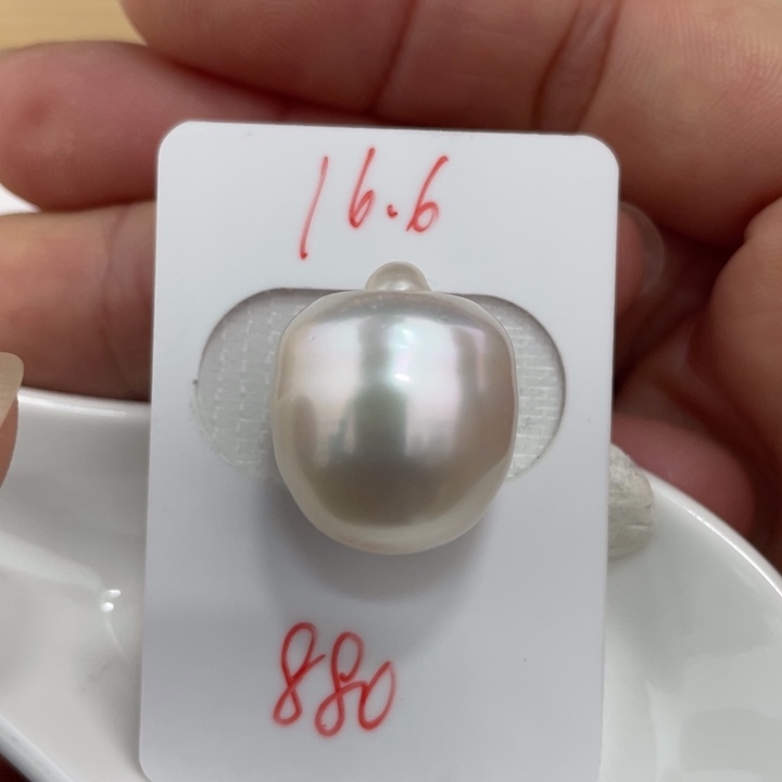 海水珍珠裸珠16.6mm大澳巴
