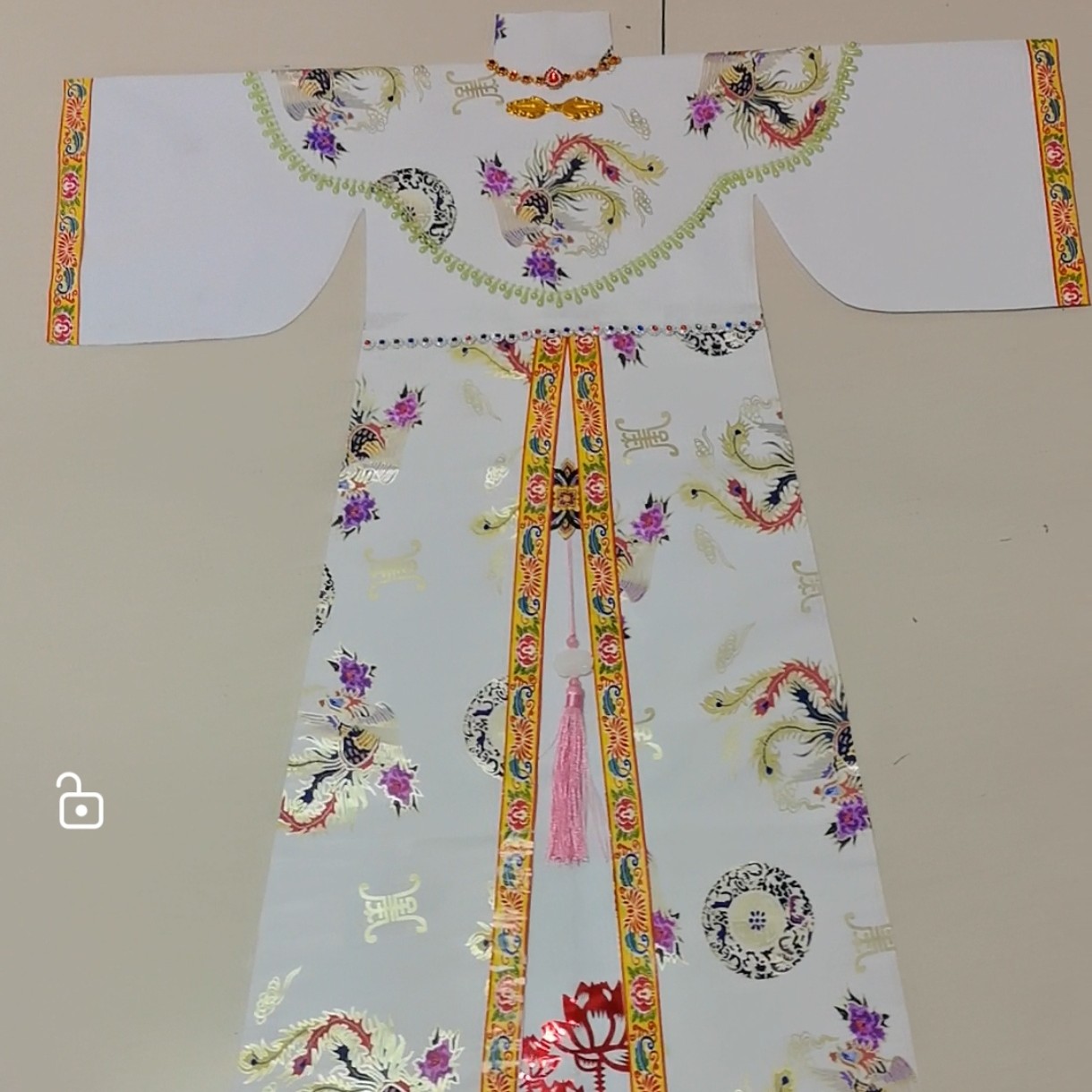 纸龙凤袍寒衣节中元节祭拜用烧纸衣服