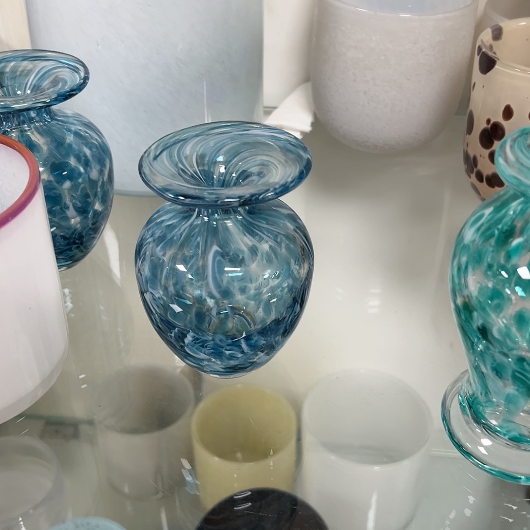 琉璃高12轻奢琉璃花器微瑕福利