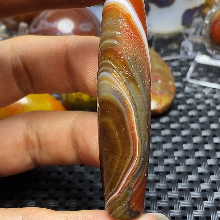 清***风玛瑙/玉髓未镶嵌颈饰