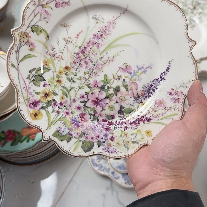 复***猫瓷点心盘一个12.5米