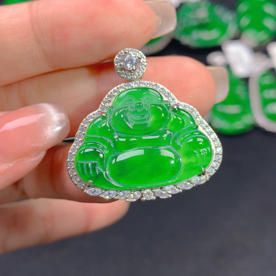 翡翠颈饰银S925镶嵌1111111111