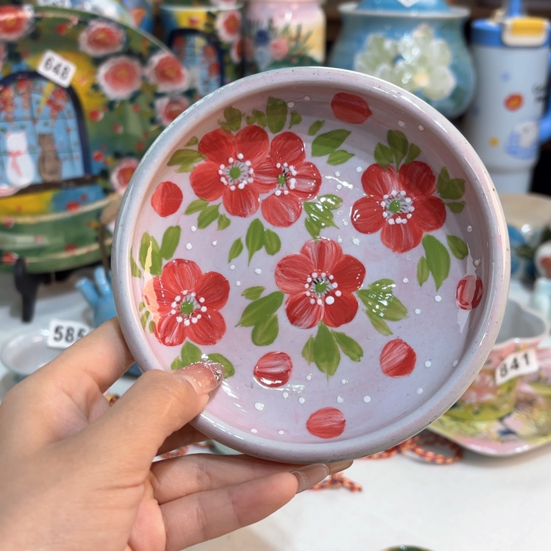 景德镇手绘高温釉下彩陶瓷茶具