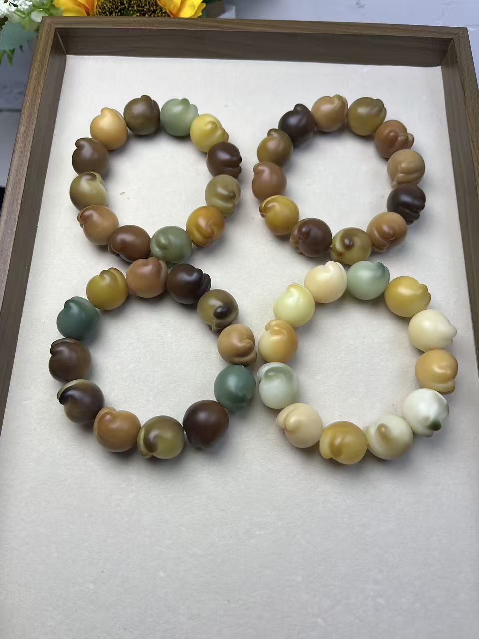 文玩菩提干磨猫爪多宝