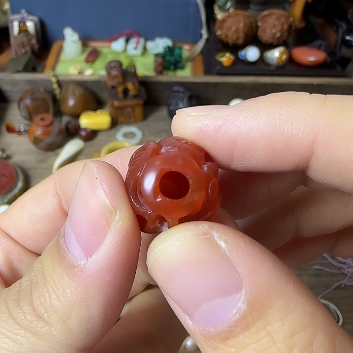 自***由玛瑙/玉髓未镶嵌珠子真不错