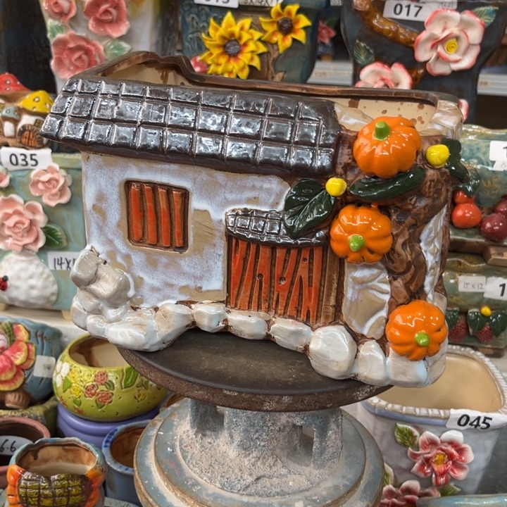 紫砂花盆粗陶材质多肉花盆