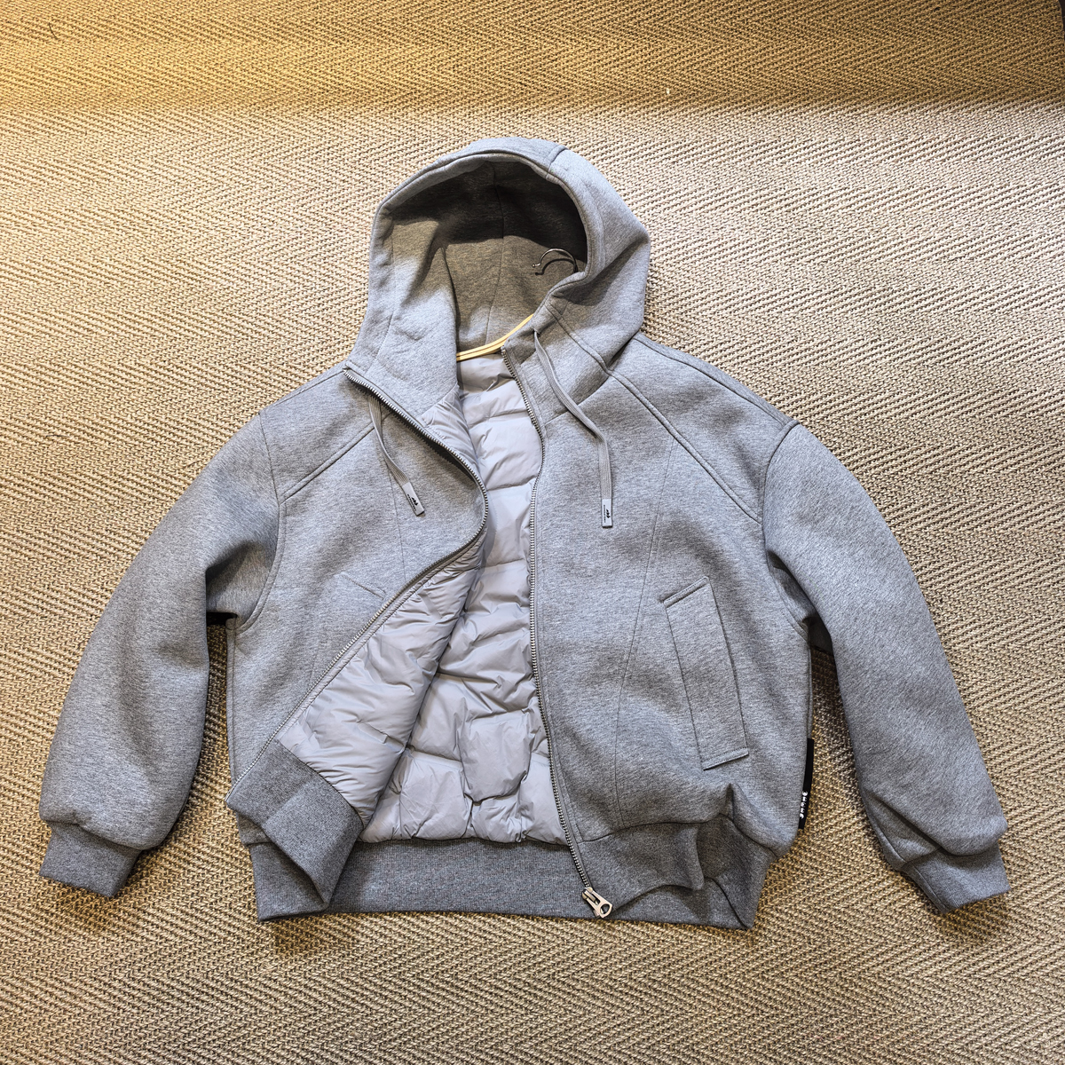 扮猪吃虎！小众设计！极简高端老钱时尚连帽外套男女保暖夹克羽绒服