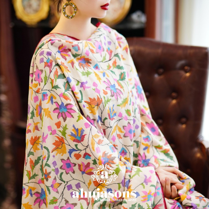 克什米尔pashmina披肩围巾卡尼 135*270 AS02086156