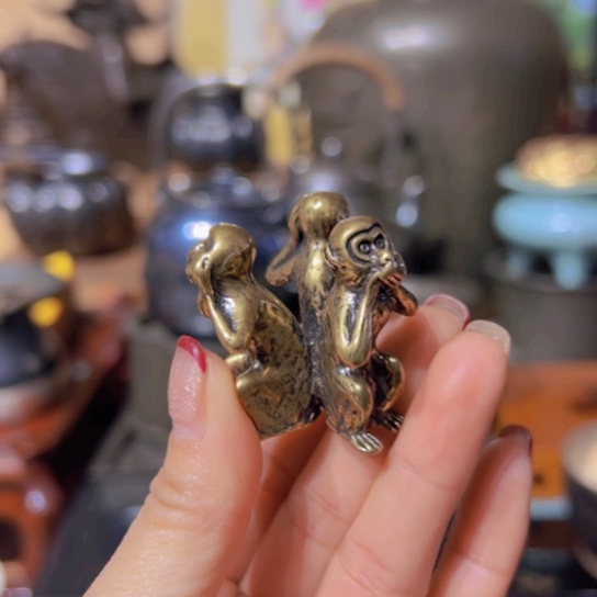 铜中古工艺品摆件