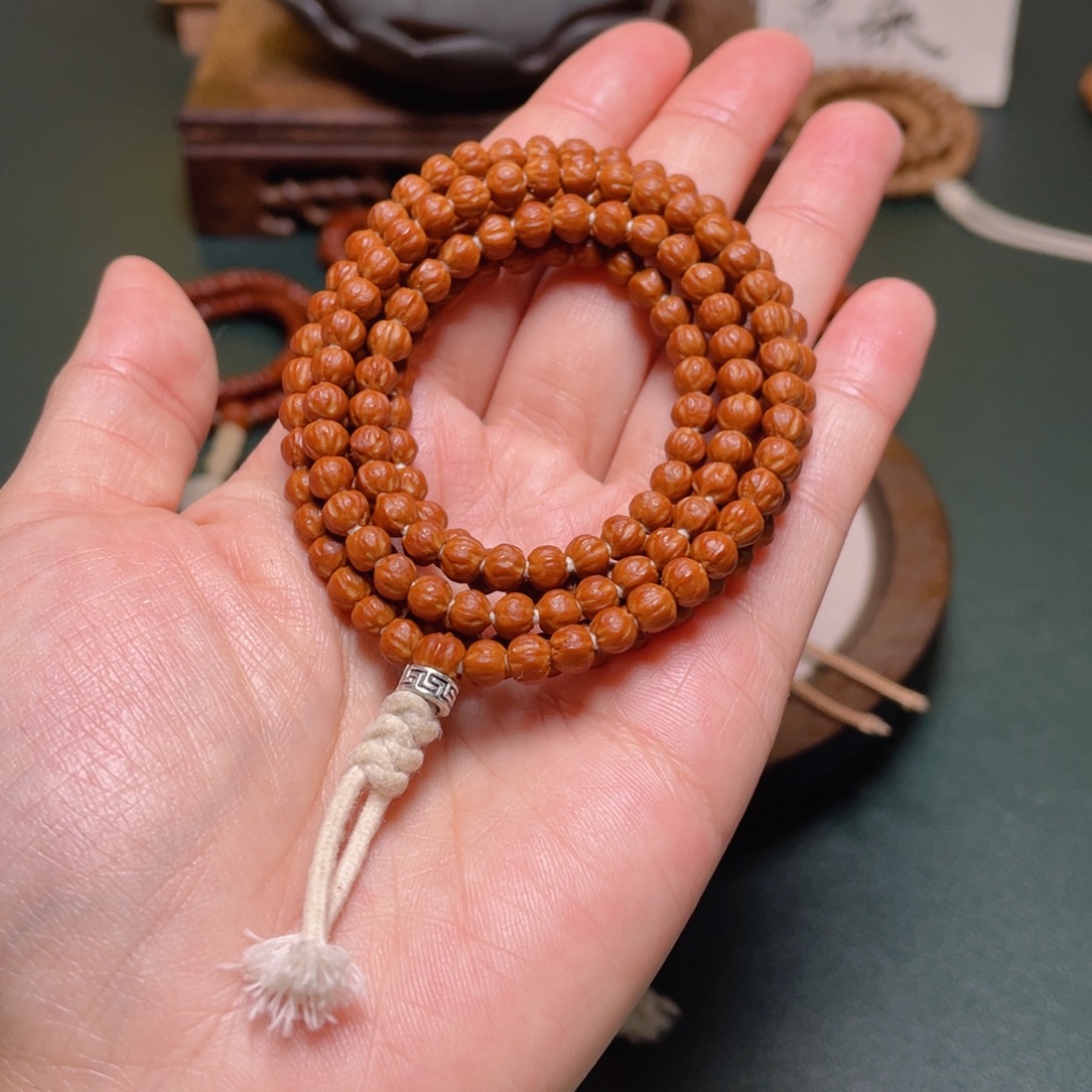 柏香籽/百香籽吊坠莲花金豆