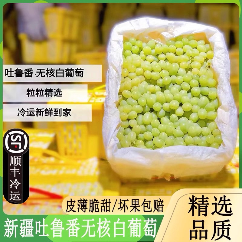 【新疆葡萄｜顺丰明日必达】正宗新疆吐鲁番无核白葡萄 半斤起 无籽无核 包邮全国仓发坏果包赔新疆维吾尔自治区