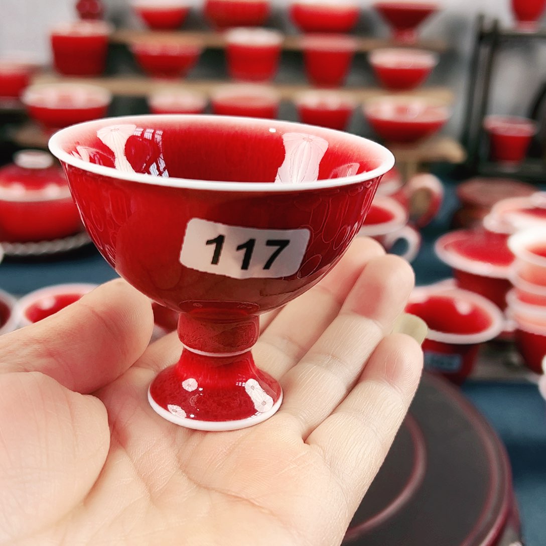 景德镇陶瓷原矿郎红茶具