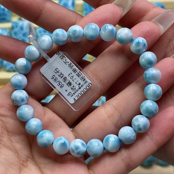 针钠钙石（海纹石）未镶嵌手链