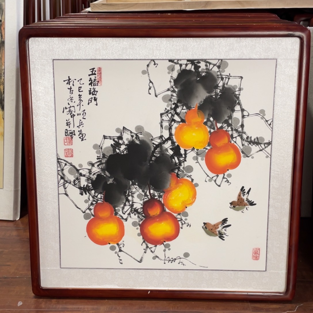 国画带框尺寸63*63厘米