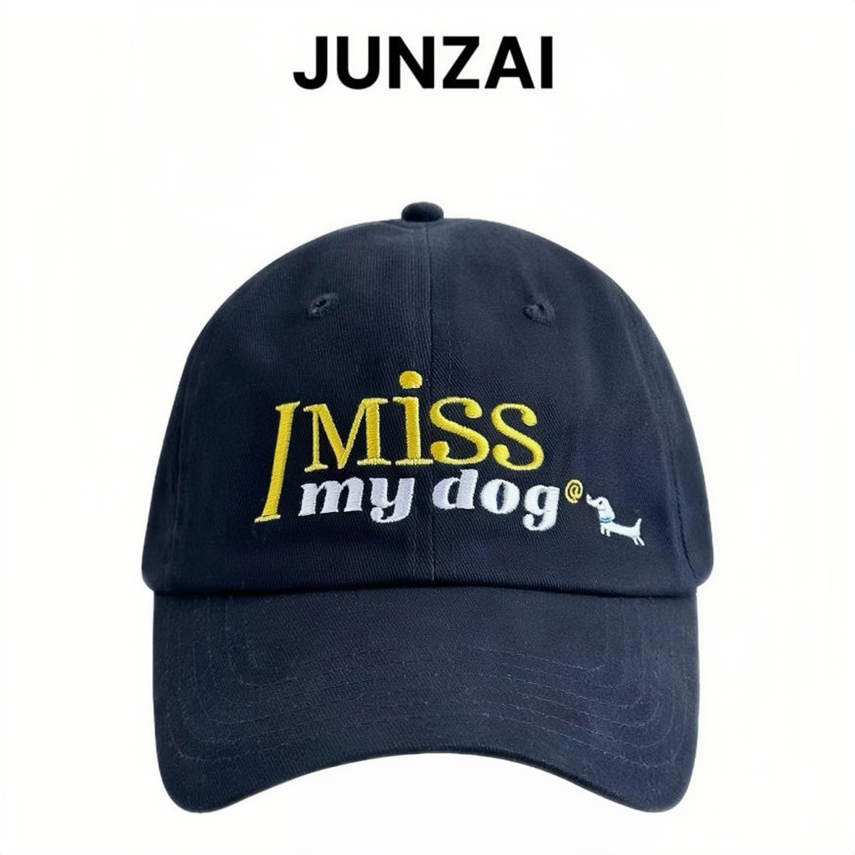 JUNZAI韩系ins风鸭舌帽女新款秋季撞色软顶帽子休闲棒球帽