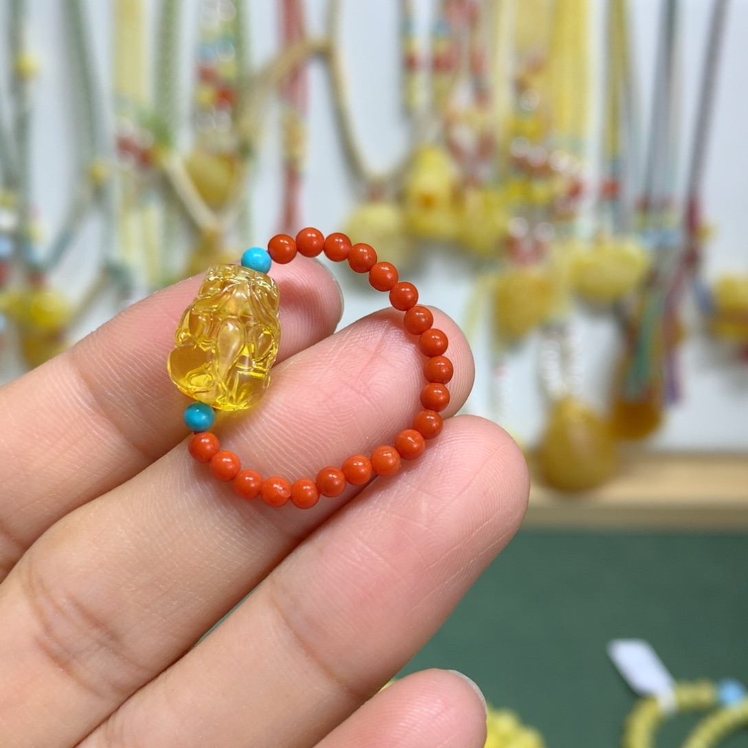 南红玛瑙戒指未镶嵌戒指