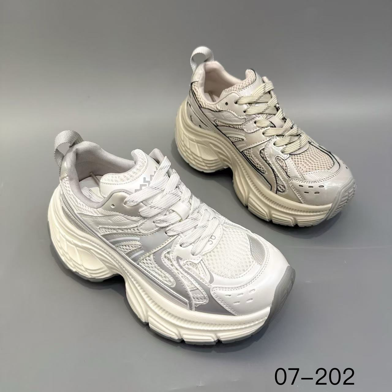 玛莎玛索新款07-202夏季松糕厚底时尚百搭休闲单网老爹鞋女鞋网鞋