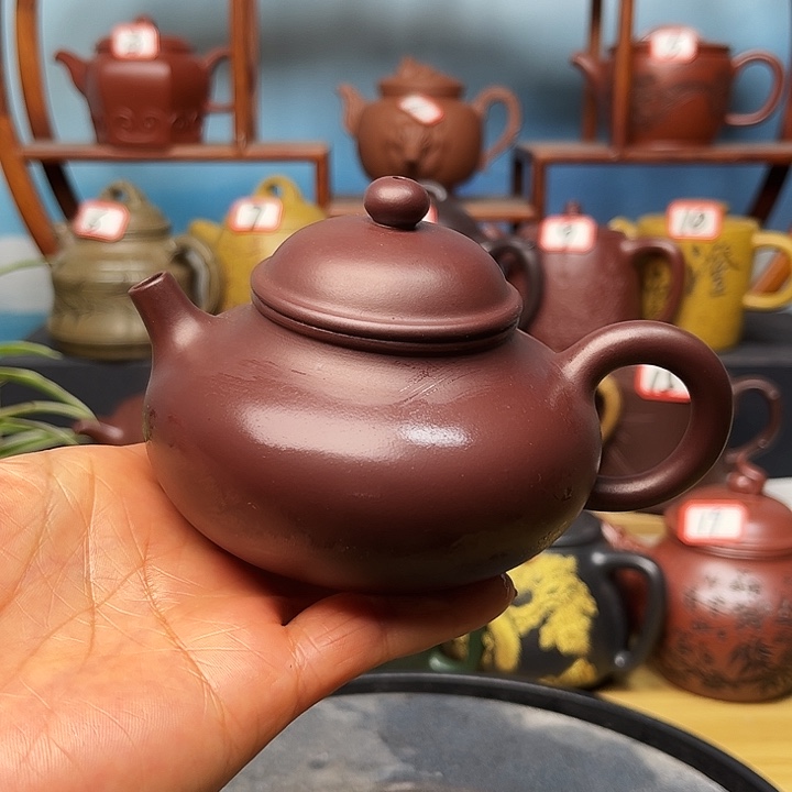 茶壶紫砂微瑕不带证书礼盒200cc