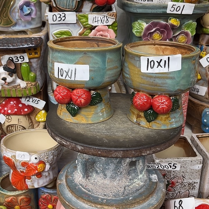 粗陶材质多肉花盆