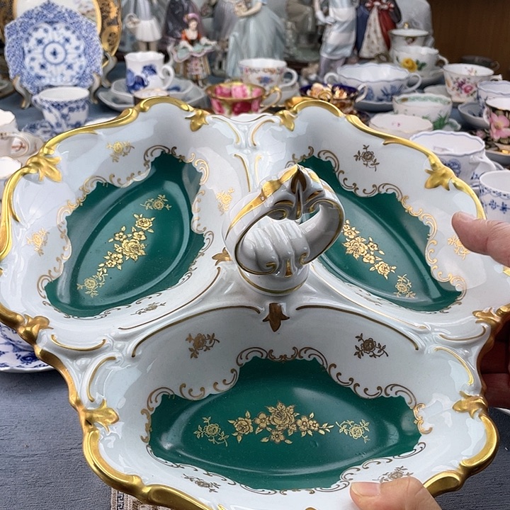 中古欧瓷瓷器小房子