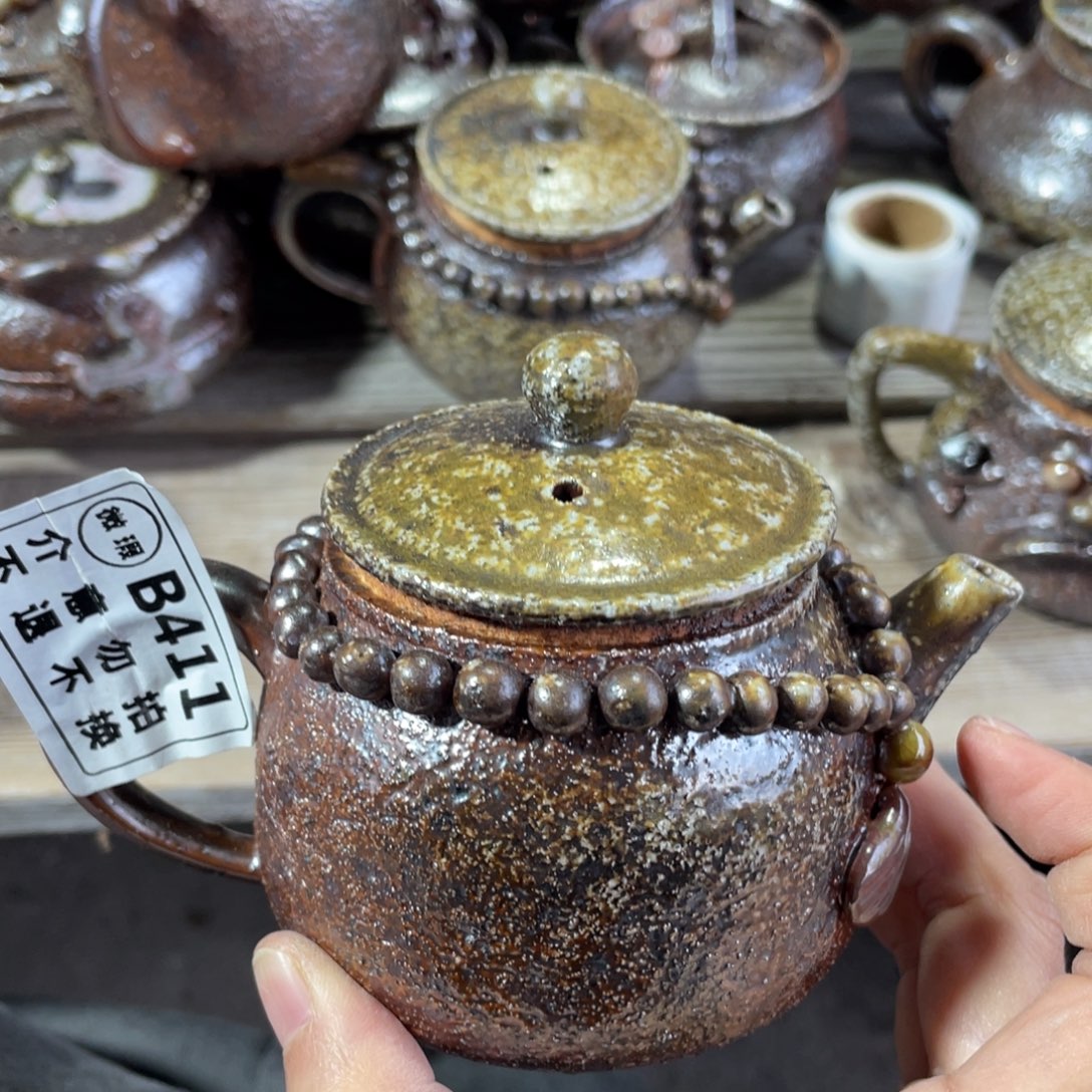 陶纯手工柴烧茶具茶壶