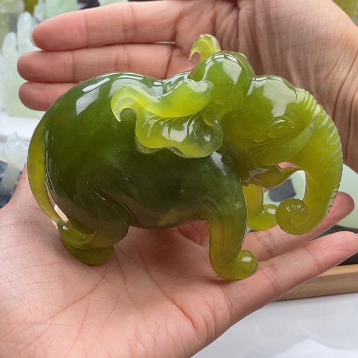 岫玉四大名玉摆件未镶嵌小*