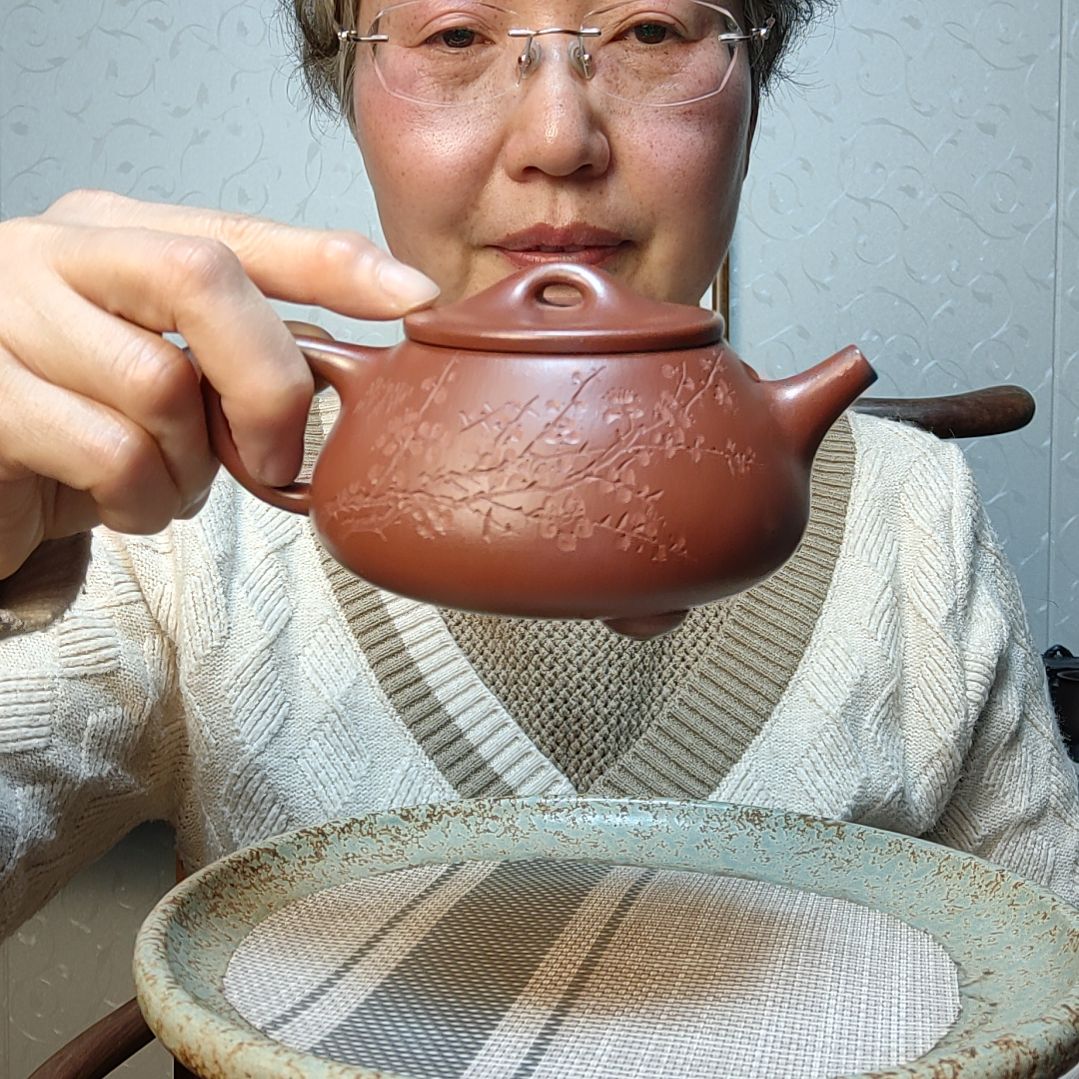紫砂茶壶大红袍石瓢280