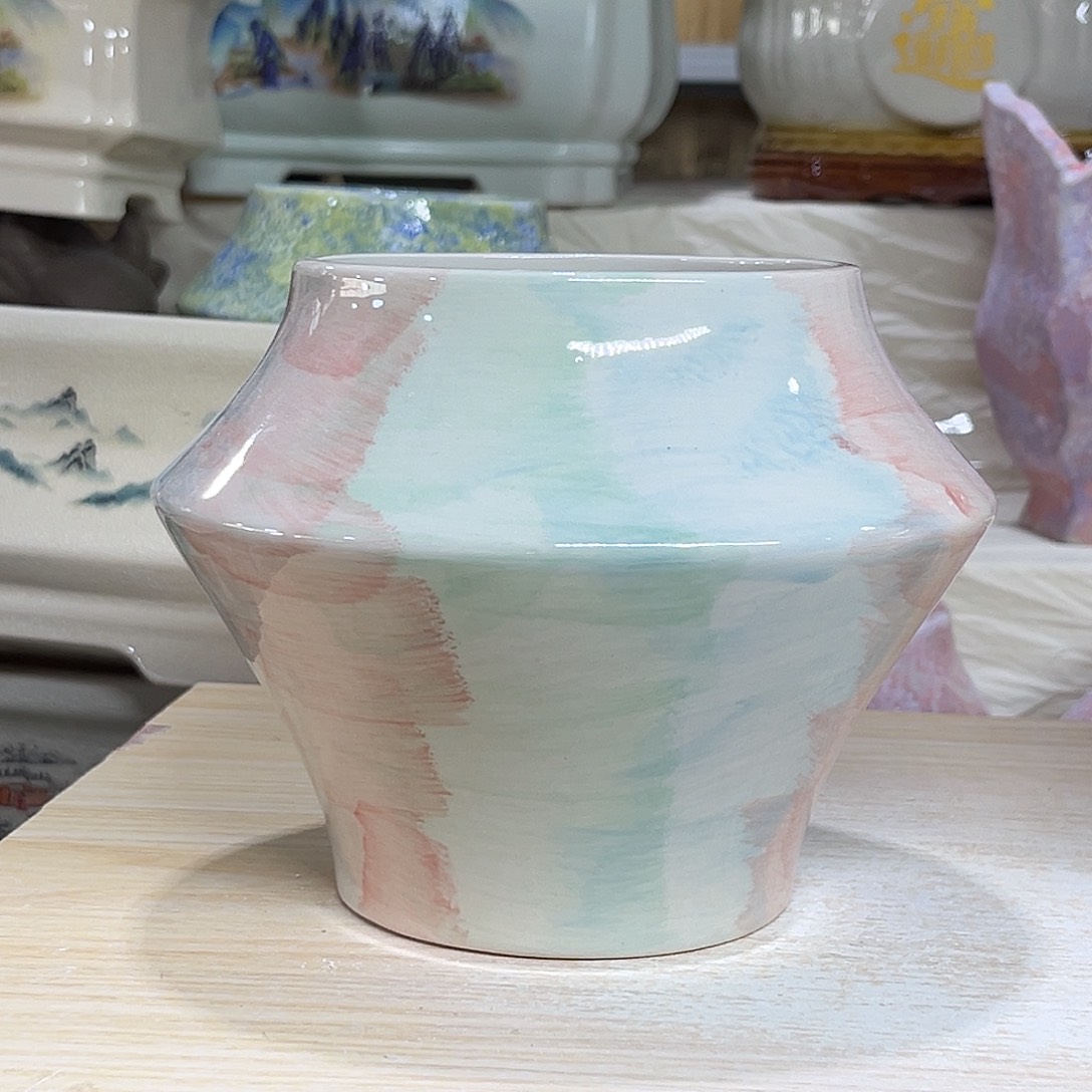 陶瓷绿植多肉微瑕花盆外口径：11*13