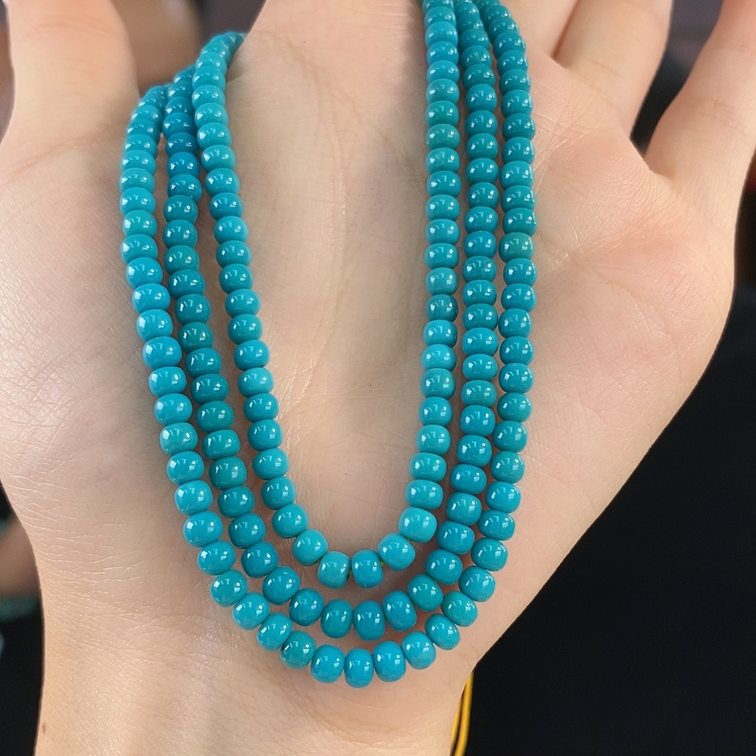 绿松石未镶嵌珠宝奇石4.2mm