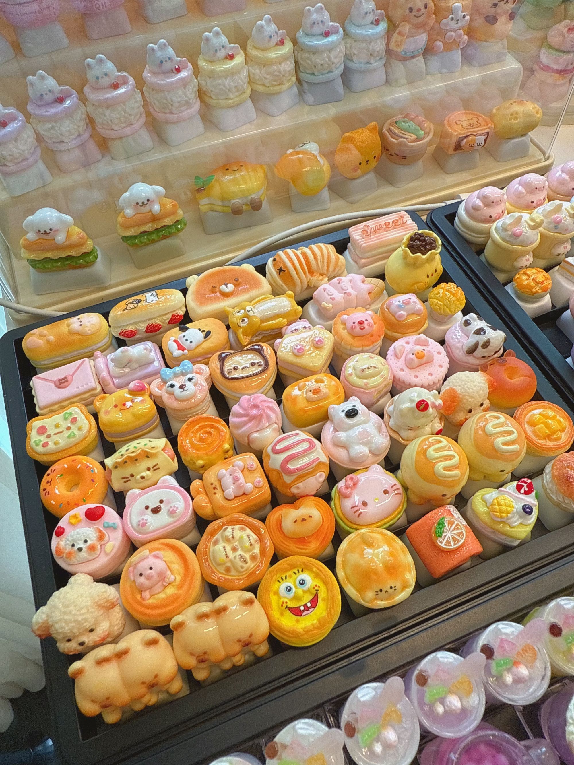 【个性可爱孤品键帽美甲打字神器】下单备注编号！配十字轴机械键盘！