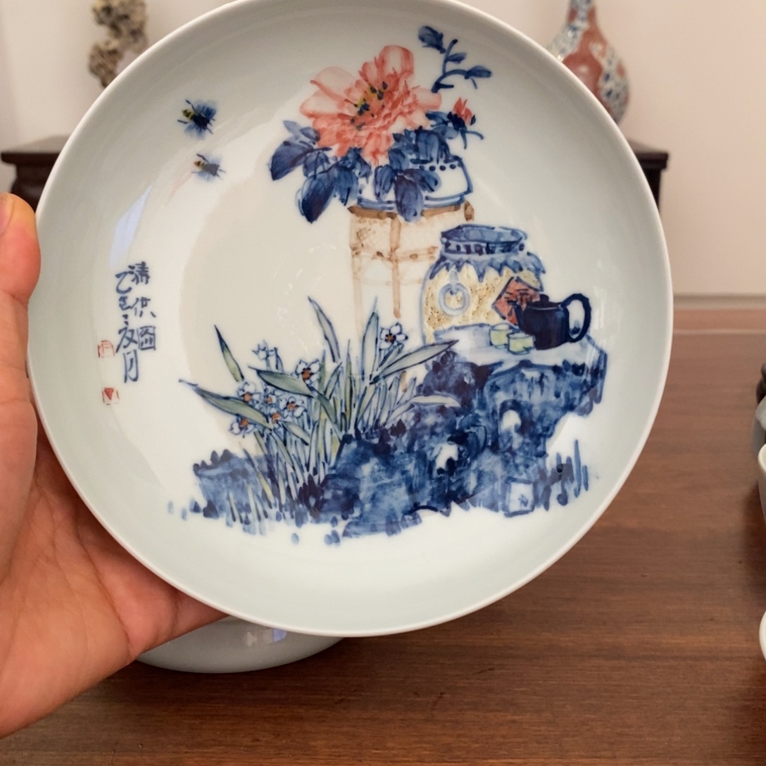 沅***沅景德镇艺术清供壶承