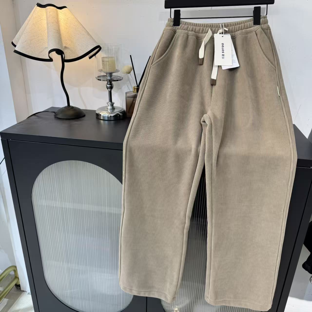 橙子童装 8475#加绒青少年阔腿裤