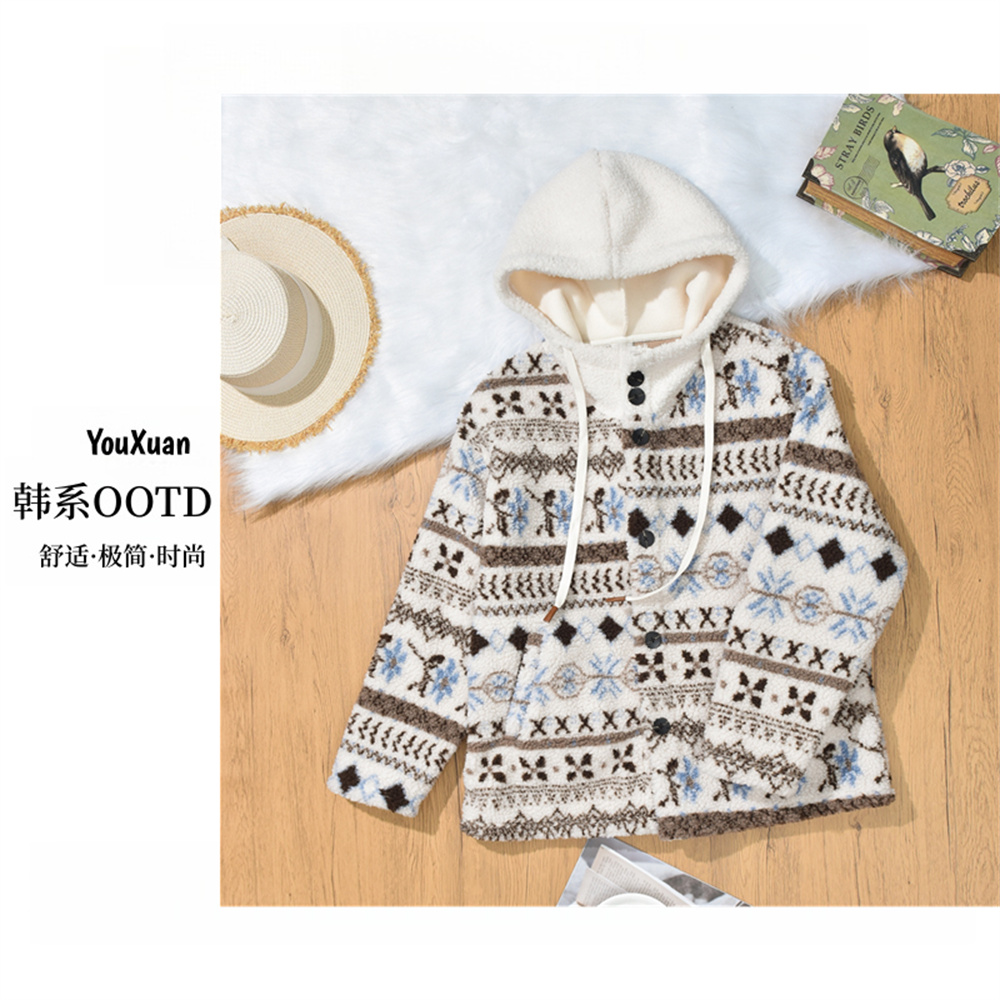 ZH-[时尚百搭]2025秋冬新款加绒保暖费尔德毛绒外套K-MF7075