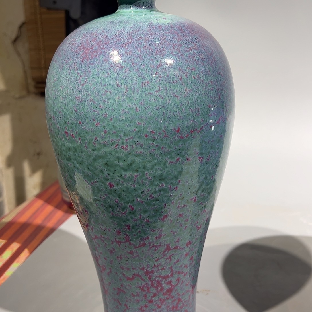 瓷片锦丰源钧窑手工梅瓶