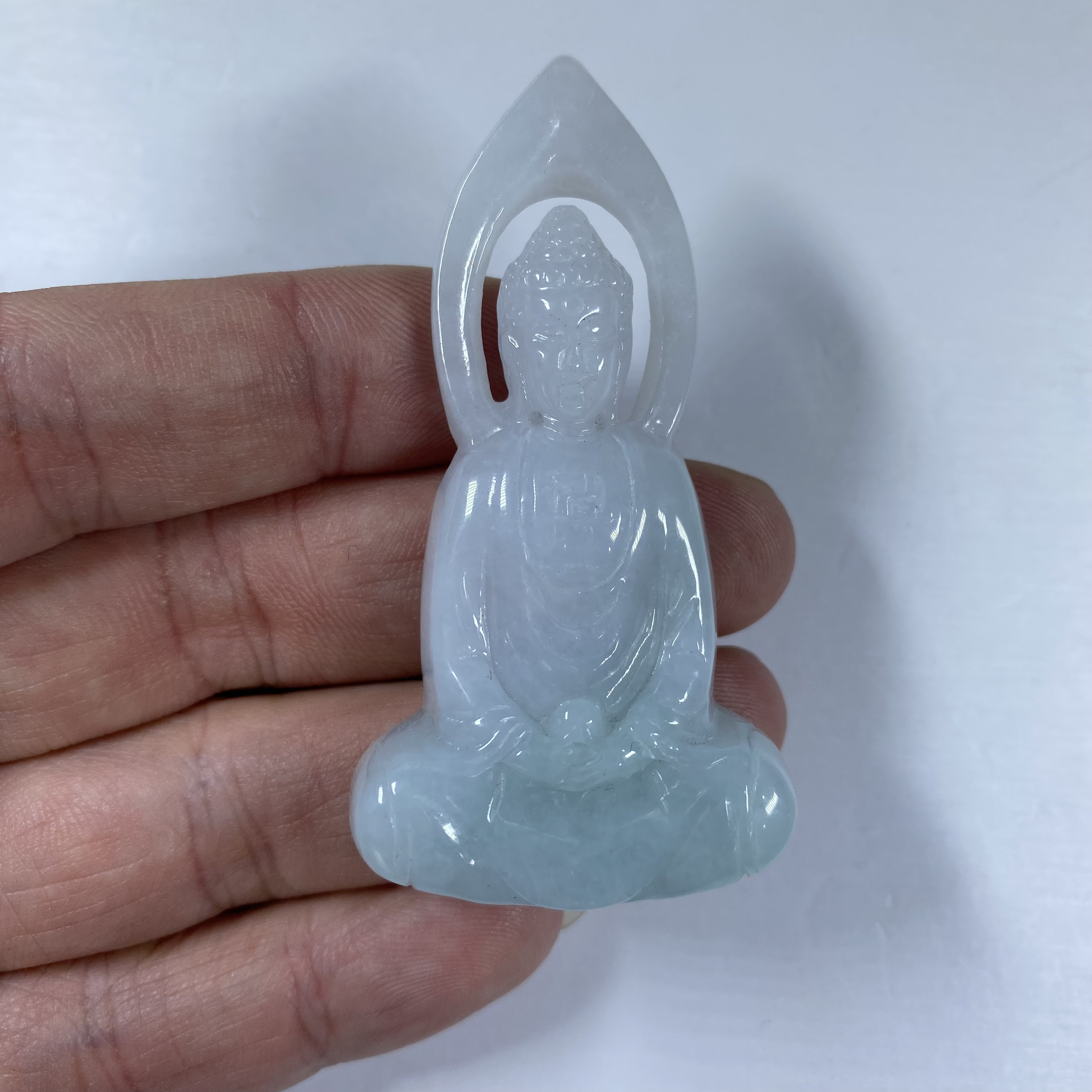 天然翡翠A货观音