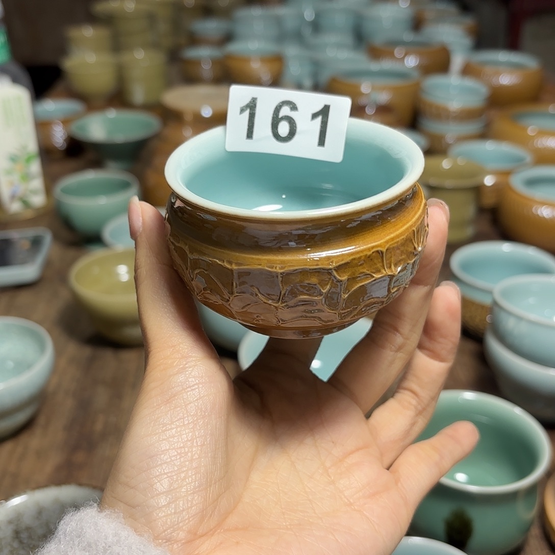 龙泉云间青瓷小米茶器