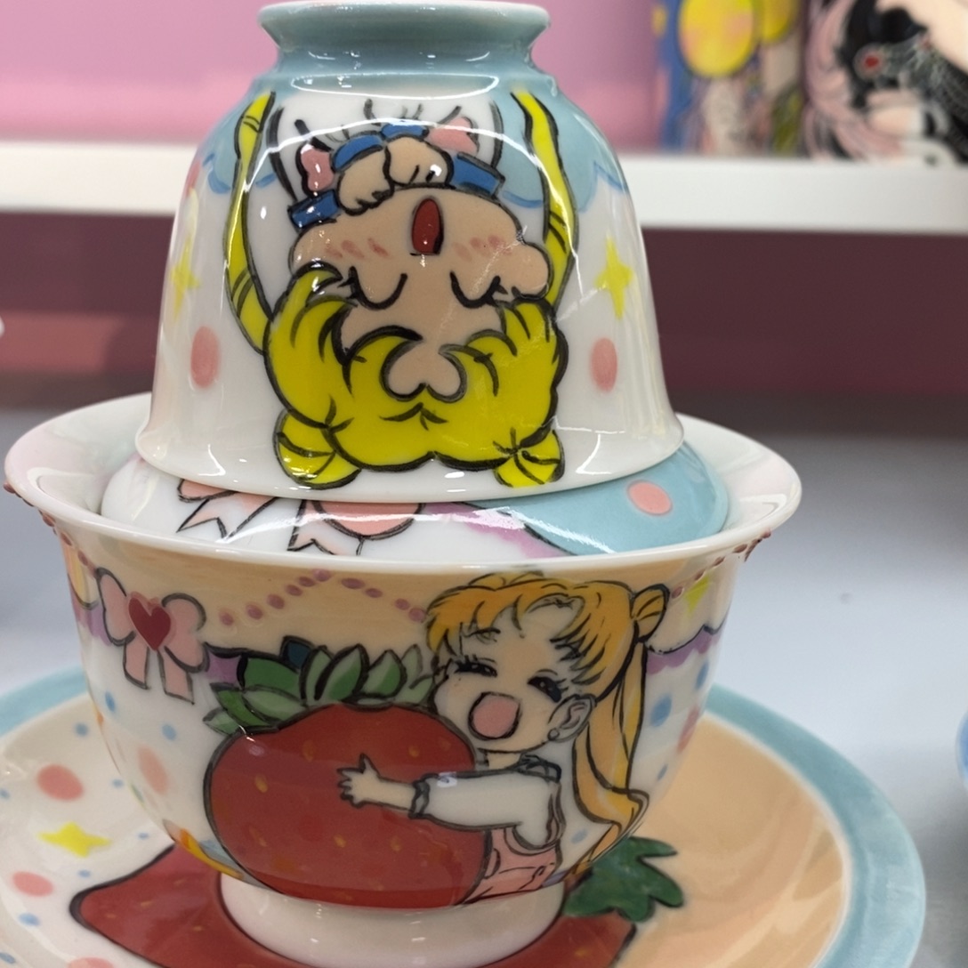 J***友高温釉下彩手绘陶瓷