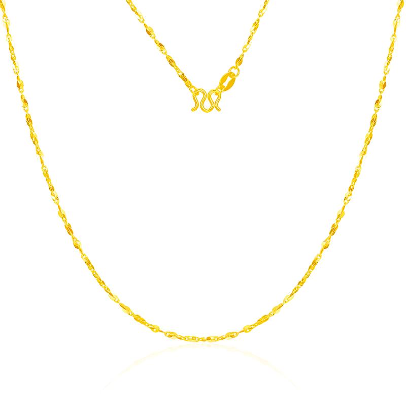 吊坠925银 【金牌主播专享】925银臻美项链 桃片项链 YXL107（45cm）