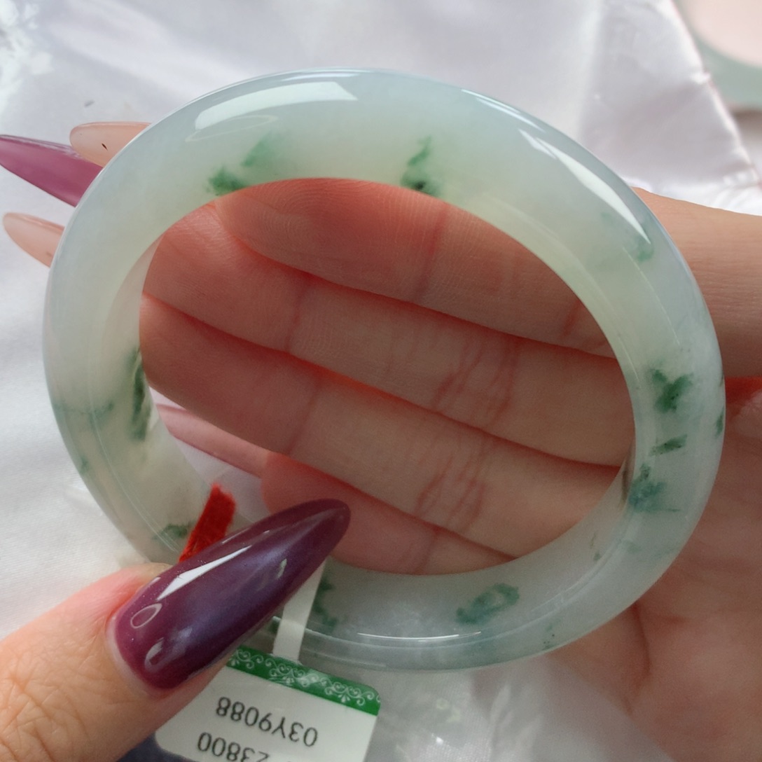 未镶嵌手镯翡翠缅甸天然翡翠A货55.6