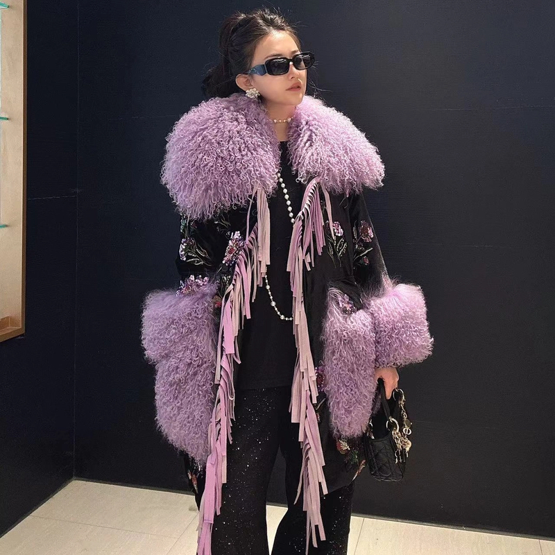 LL【女王优选】轻奢高端时尚气质设计师外套9051